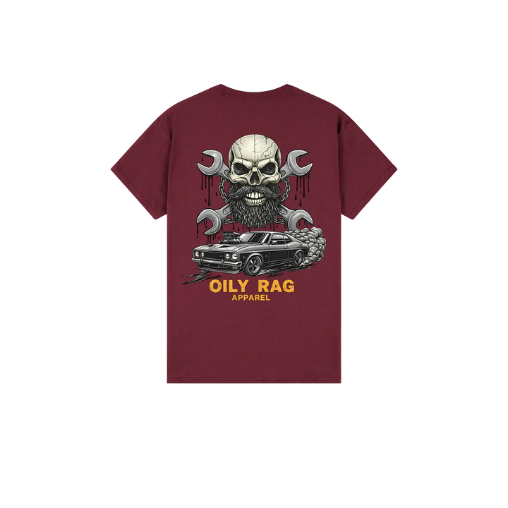 Maroon back flat lay