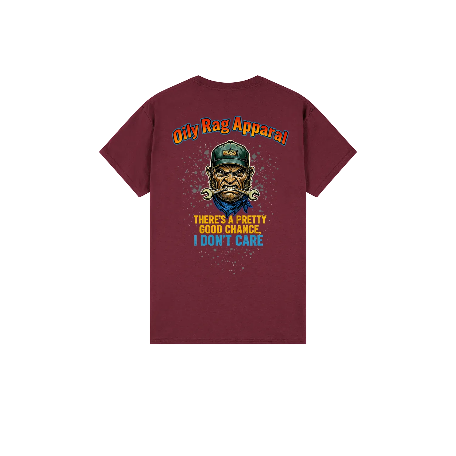 Maroon back flat lay