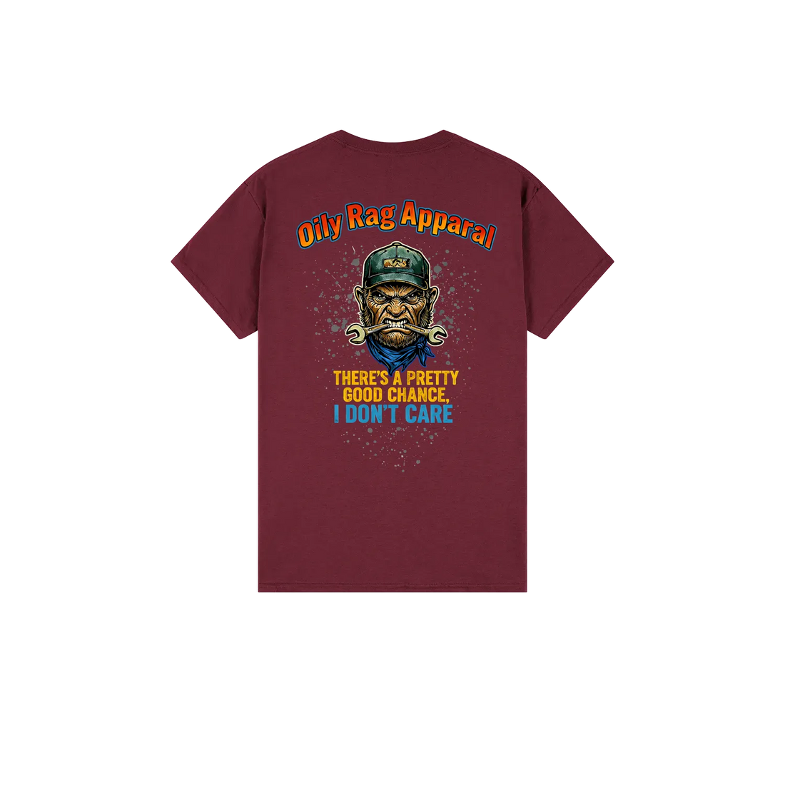 Maroon back flat lay