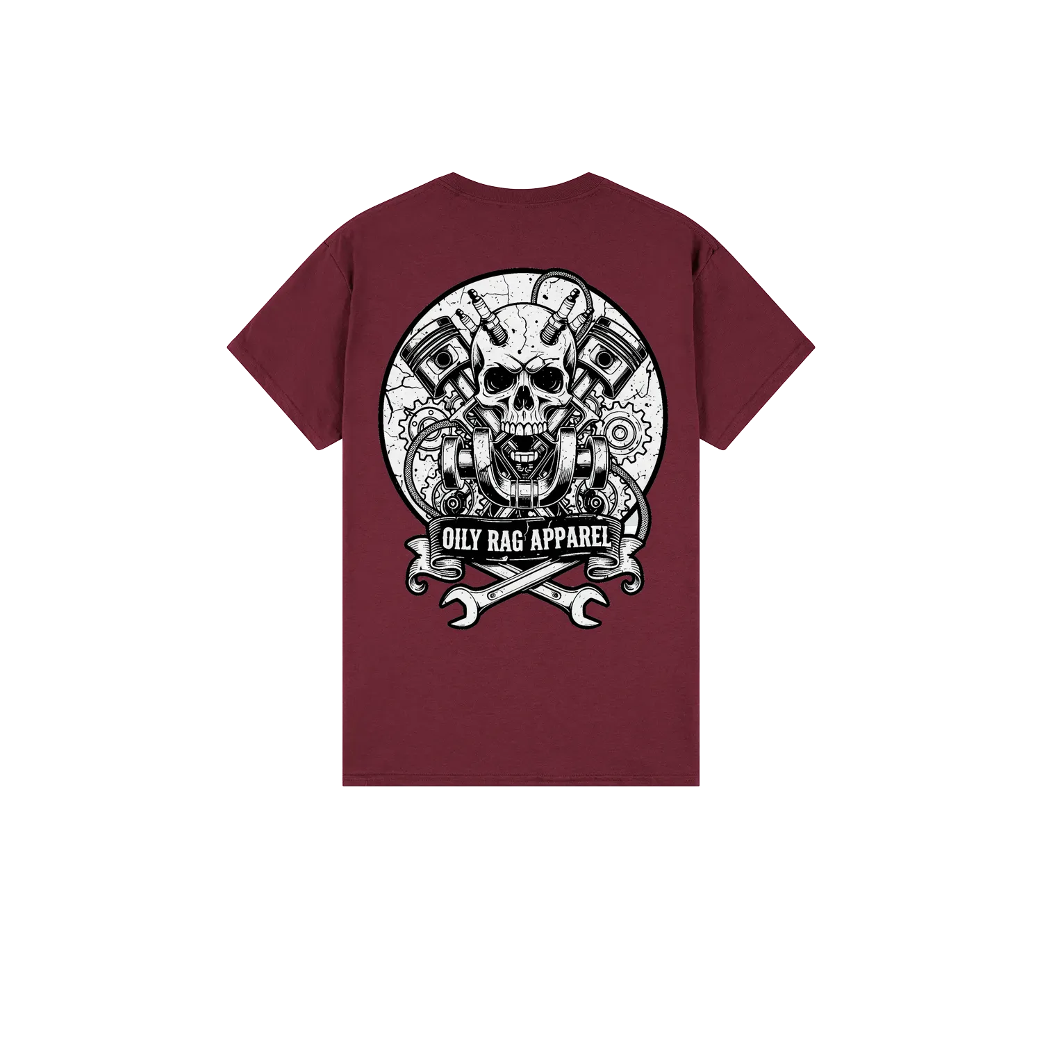 Maroon back flat lay
