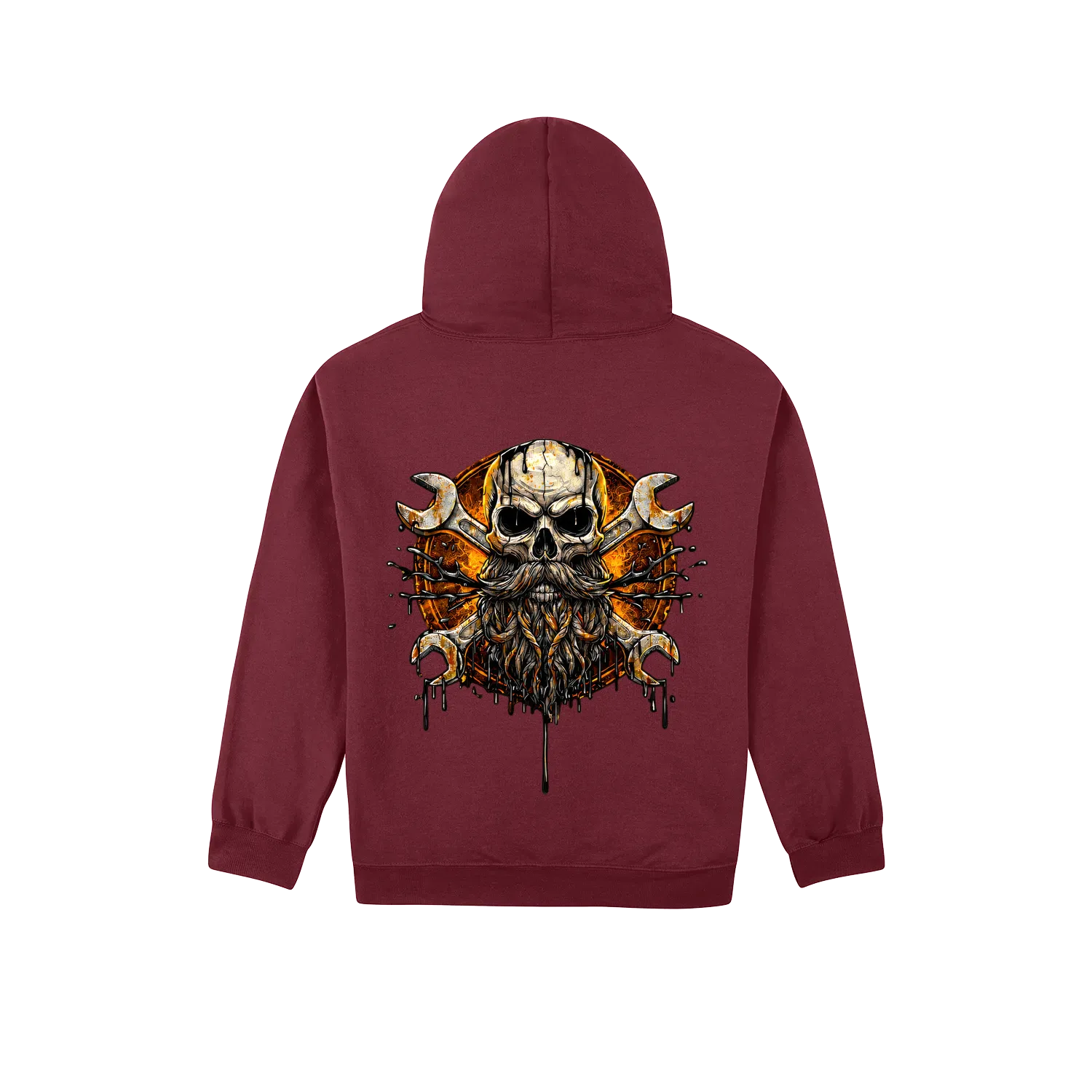 Maroon back flat lay