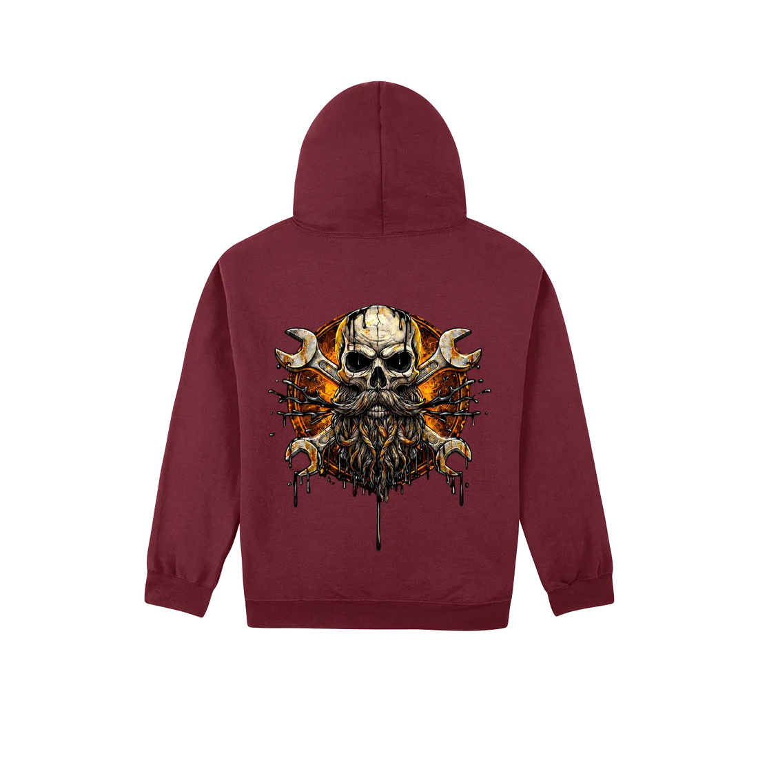 Maroon back flat lay