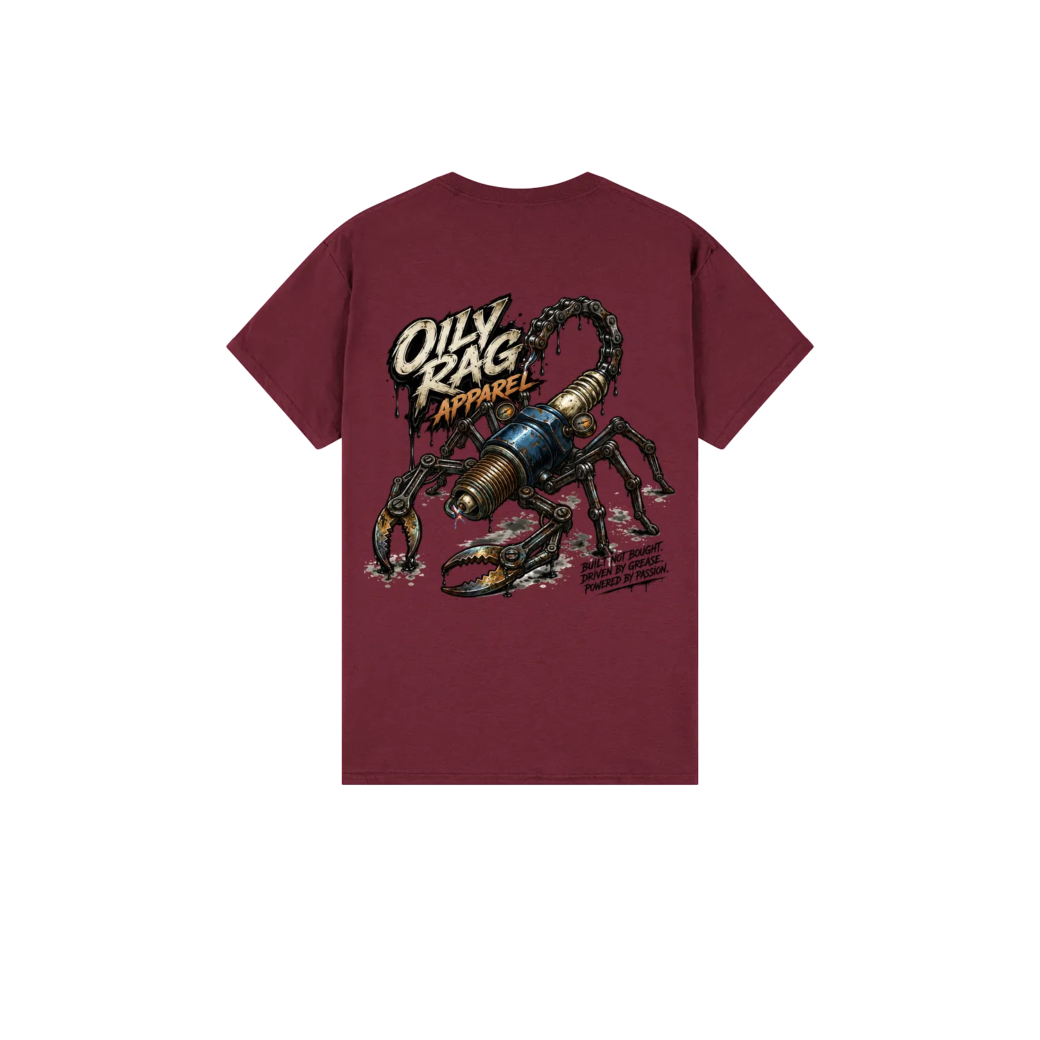 Maroon back flat lay
