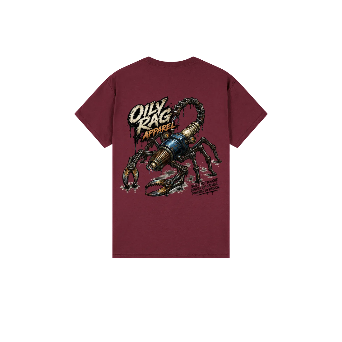Maroon back flat lay