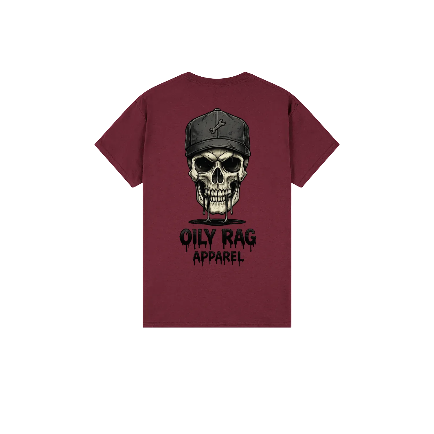 Maroon back flat lay
