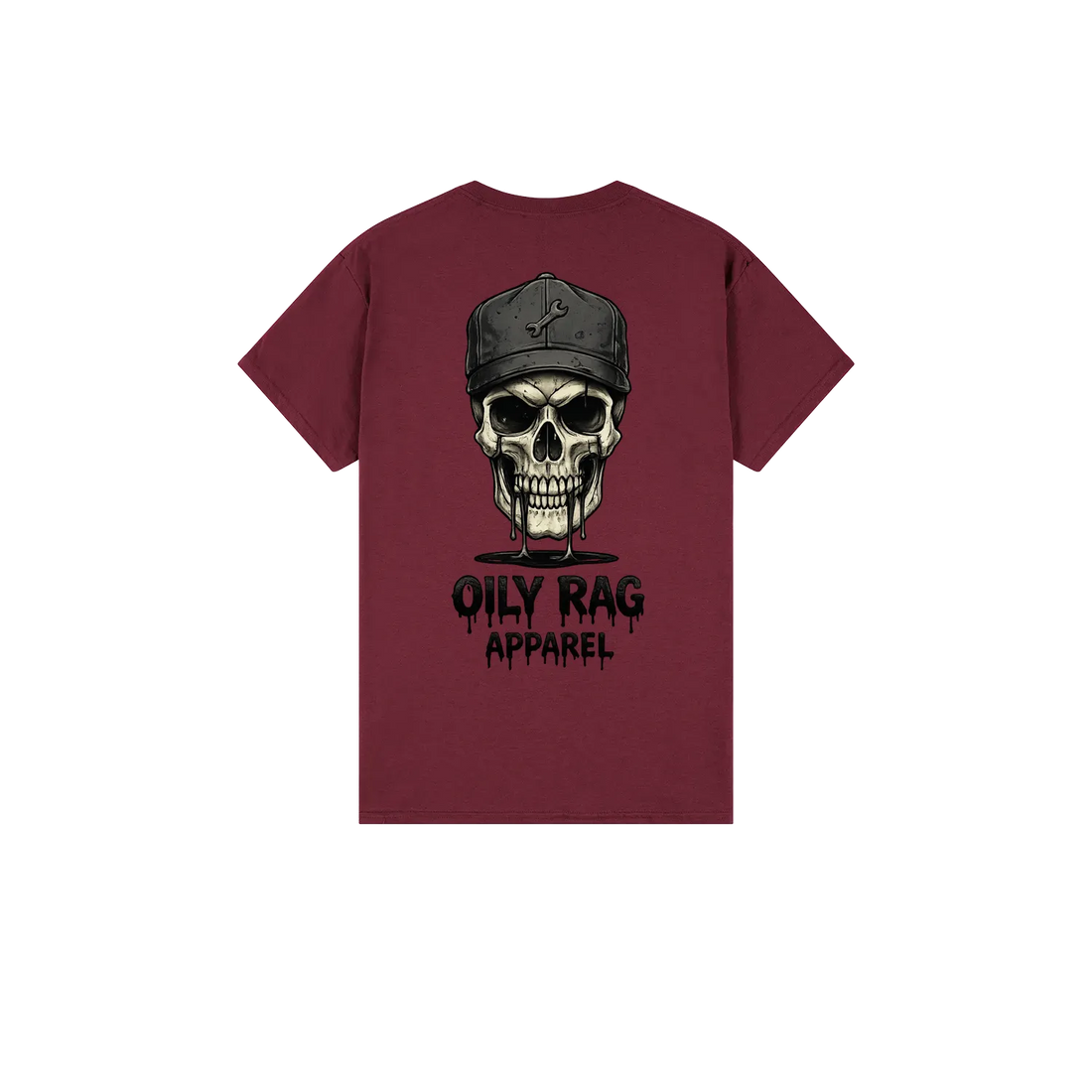 Maroon back flat lay