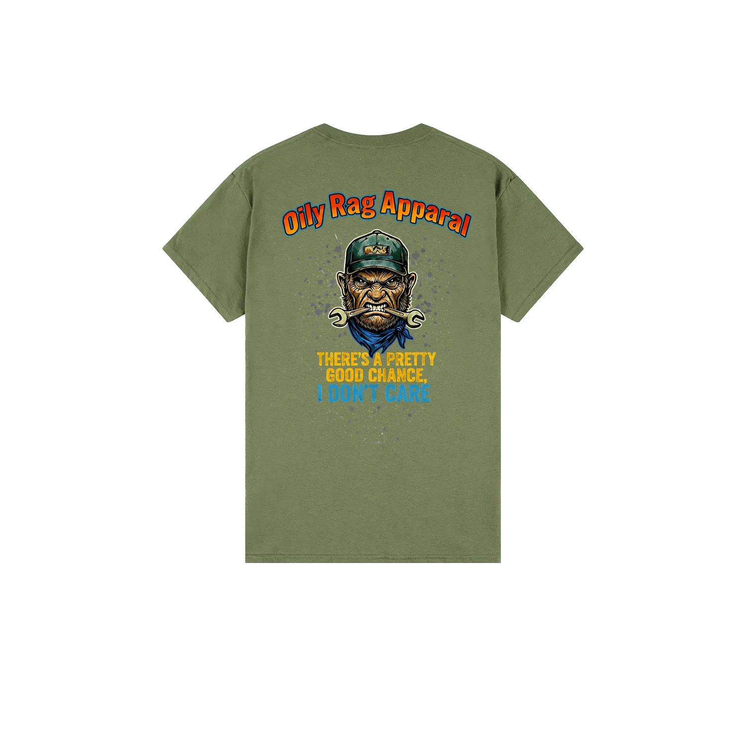 Military Green back flat lay