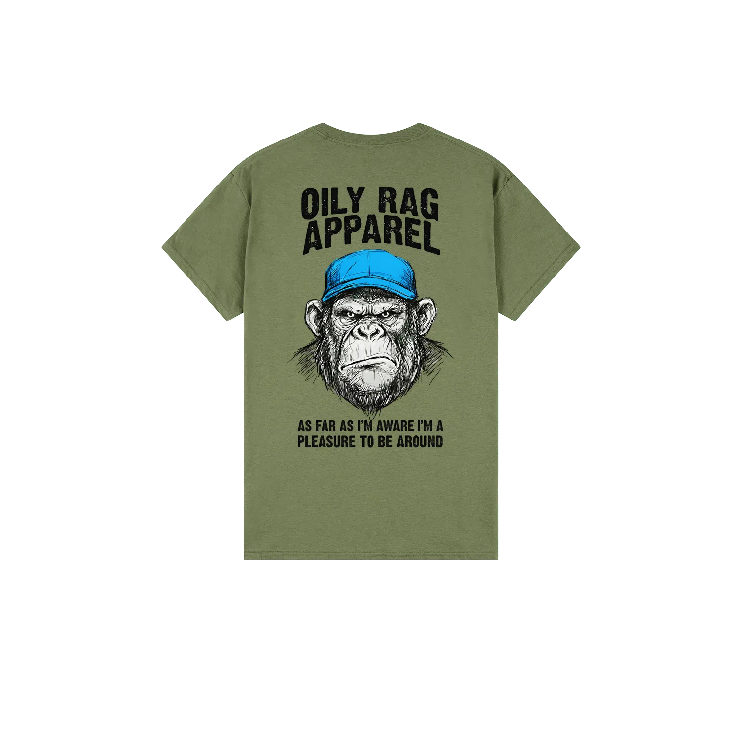 Military Green back flat lay