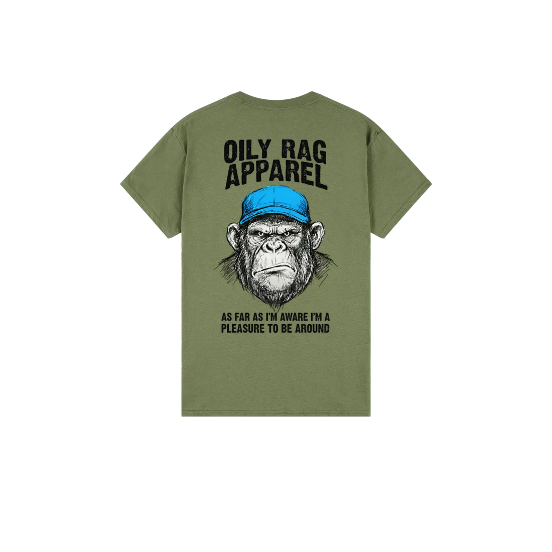 Military Green back flat lay