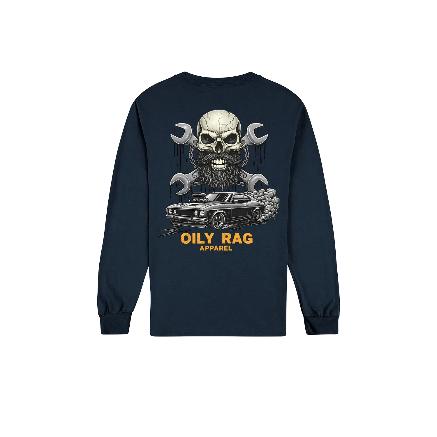 Navy back flat lay