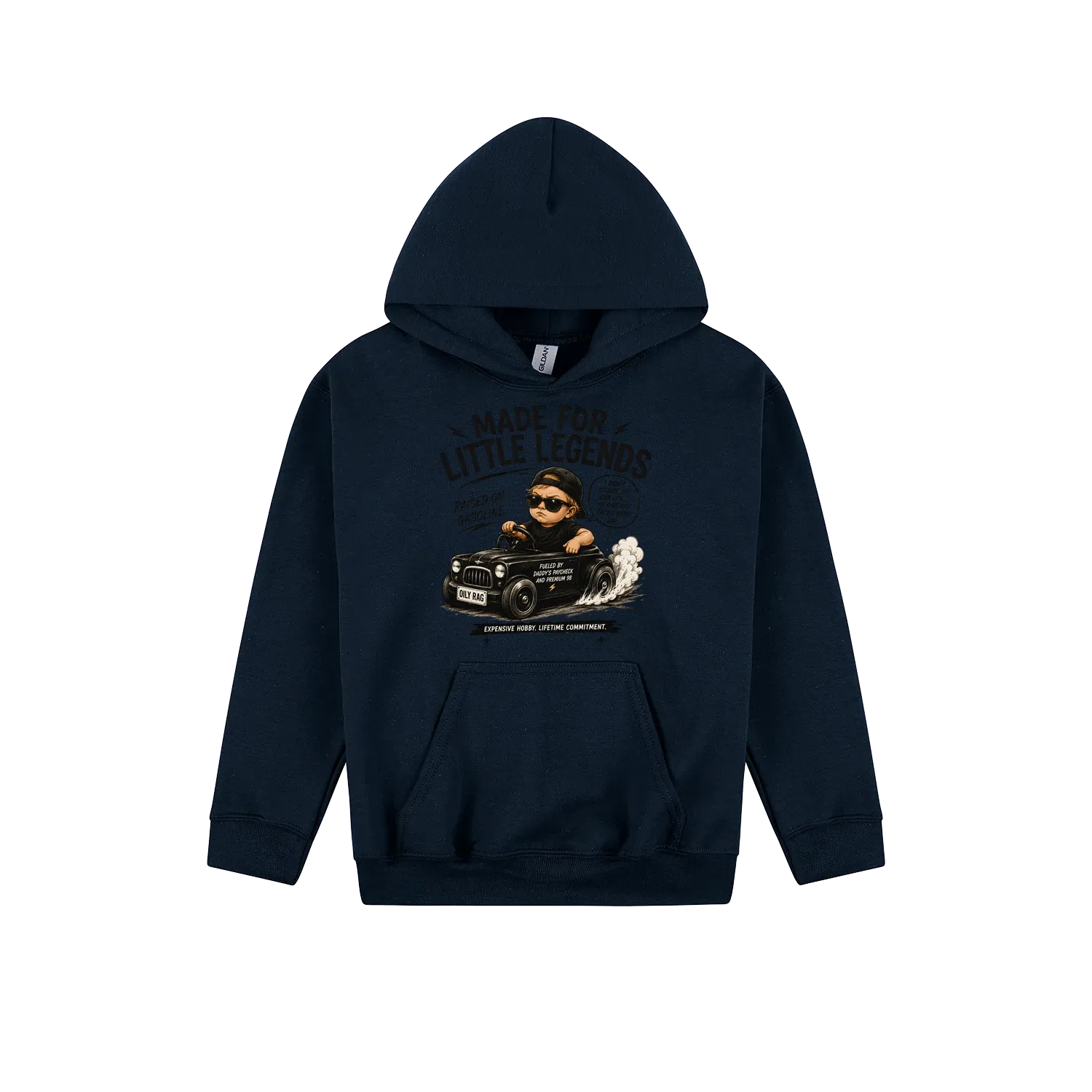 Navy front flat lay