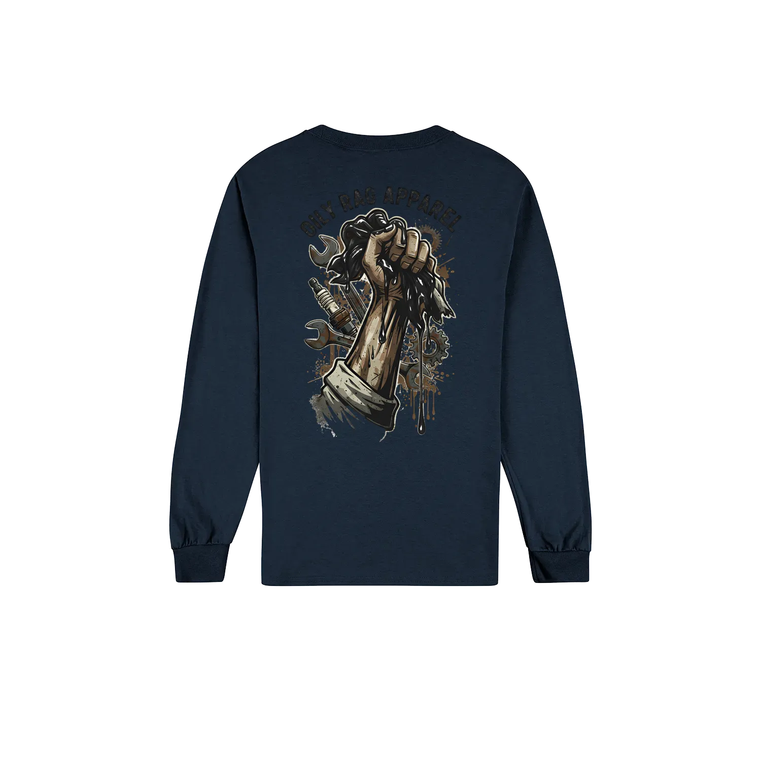 Navy back flat lay
