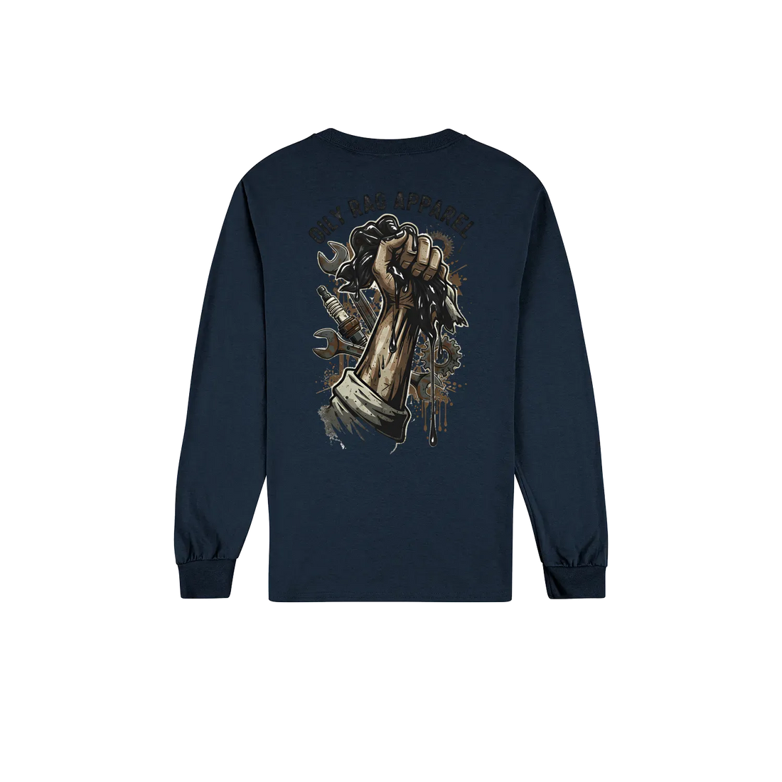 Navy back flat lay