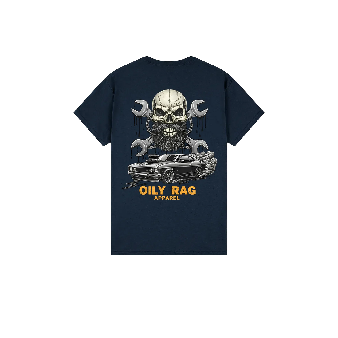 Navy back flat lay