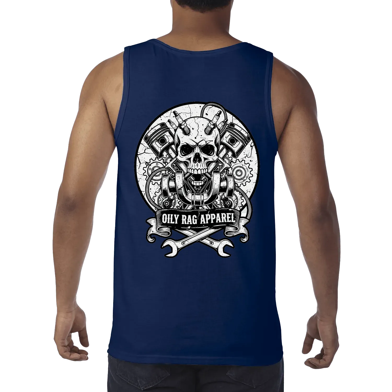 Navy back flat lay