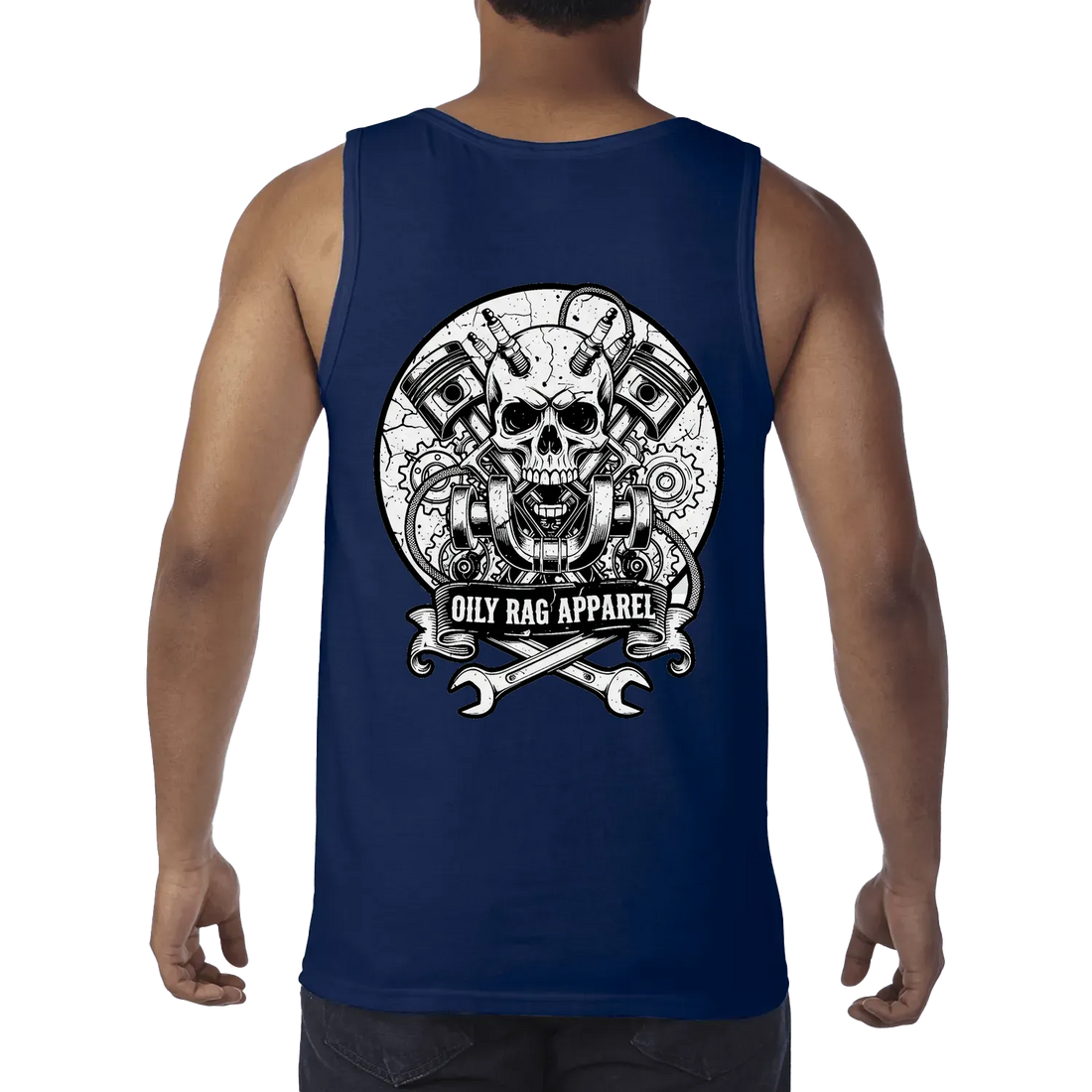 Navy back flat lay