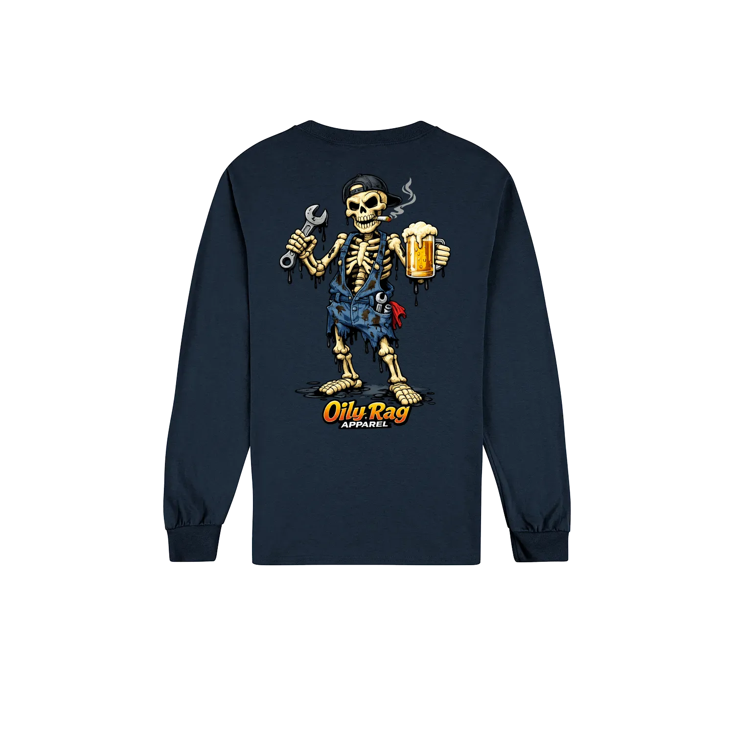 Navy back flat lay