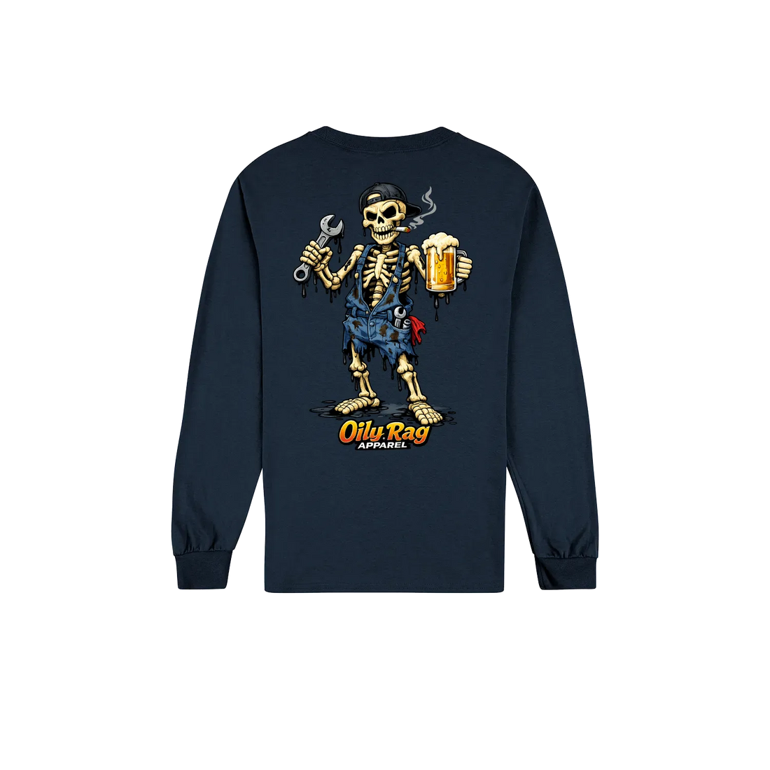 Navy back flat lay