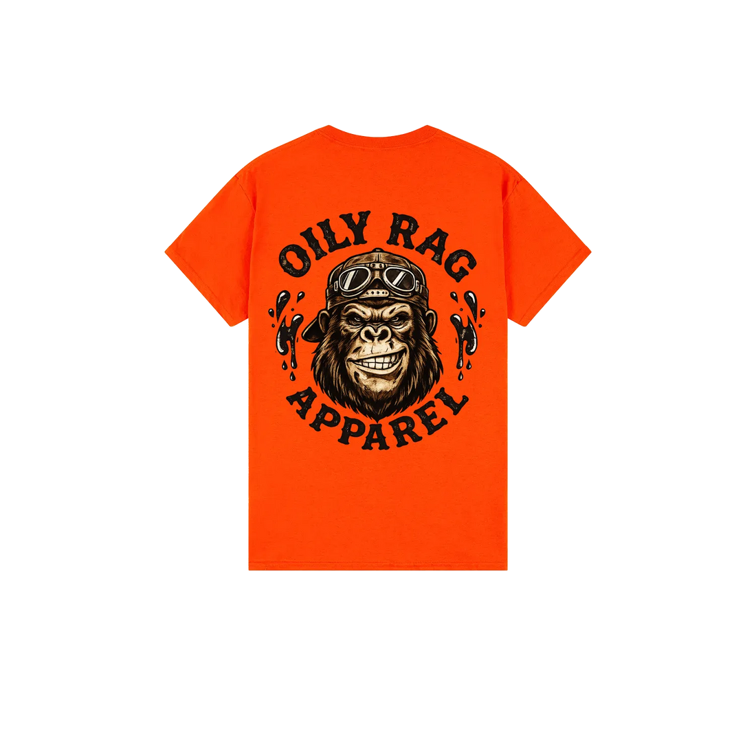 Orange back flat lay