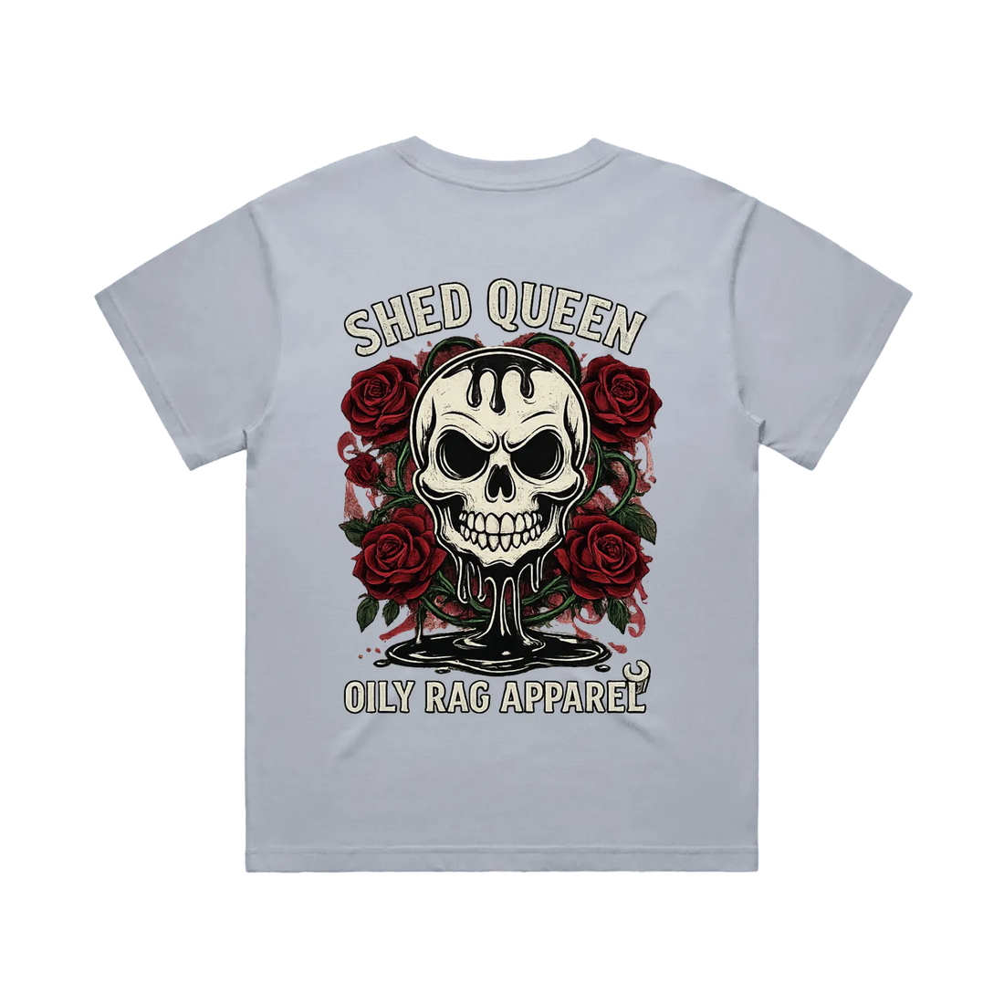 Powder back flat lay