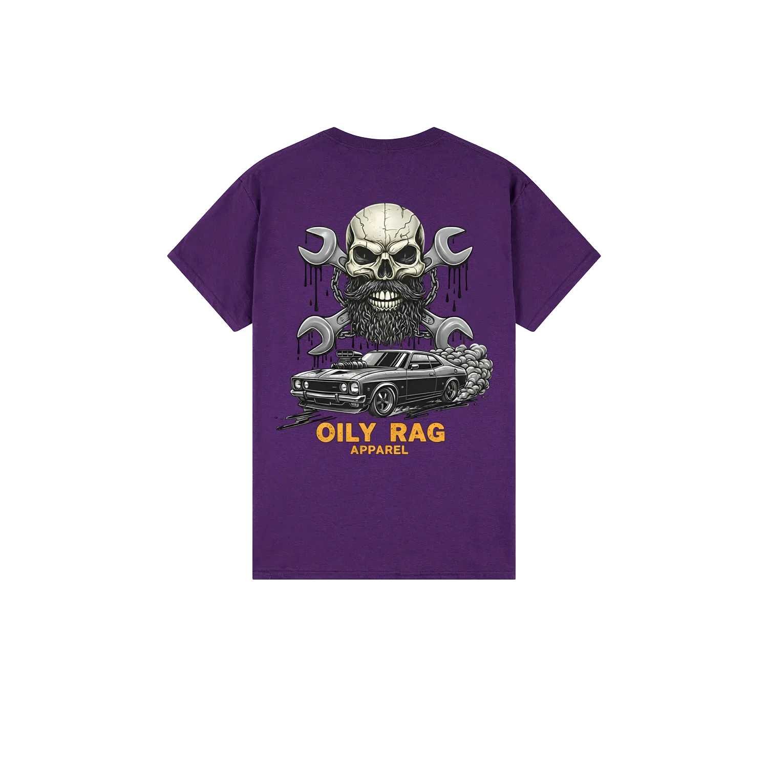 Purple back flat lay