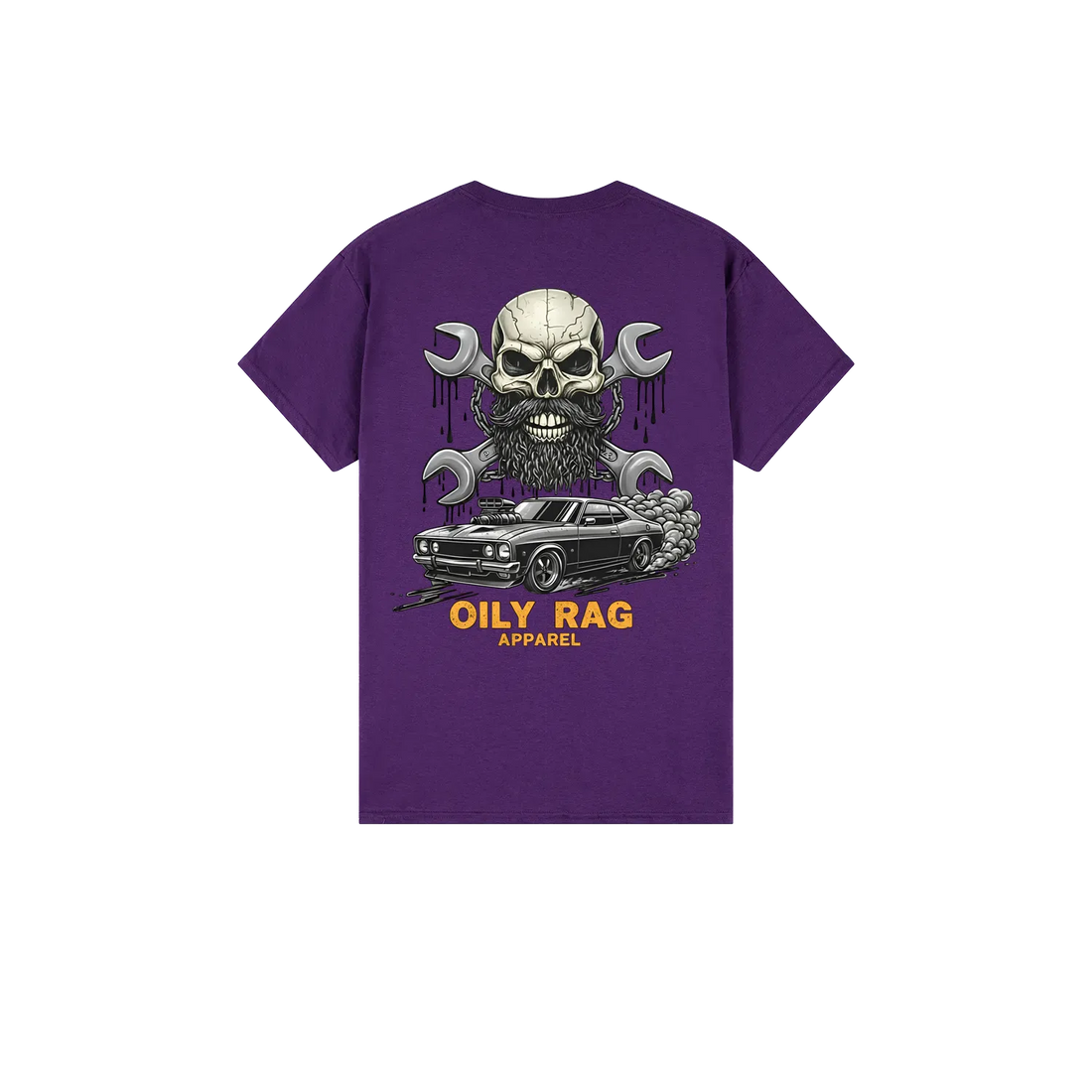 Purple back flat lay