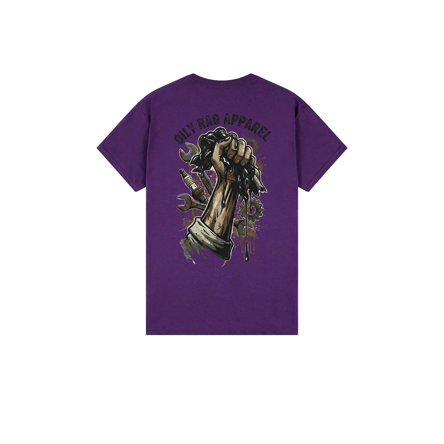Purple back flat lay