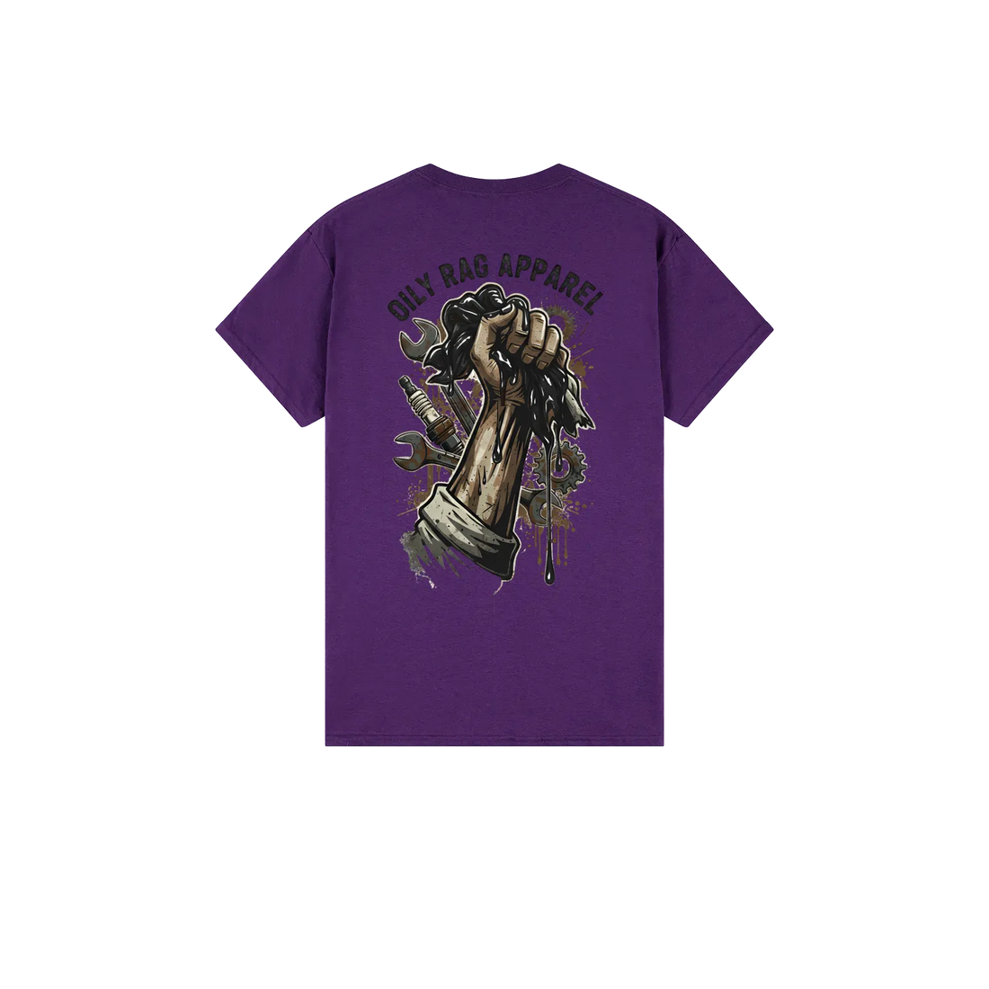 Purple back flat lay