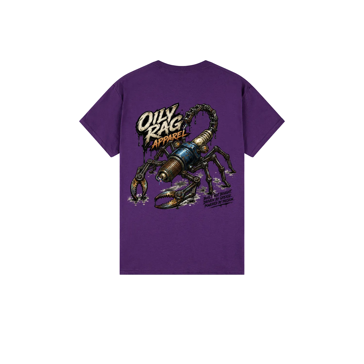 Purple back flat lay