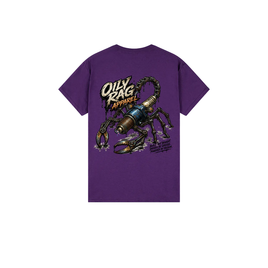 Purple back flat lay