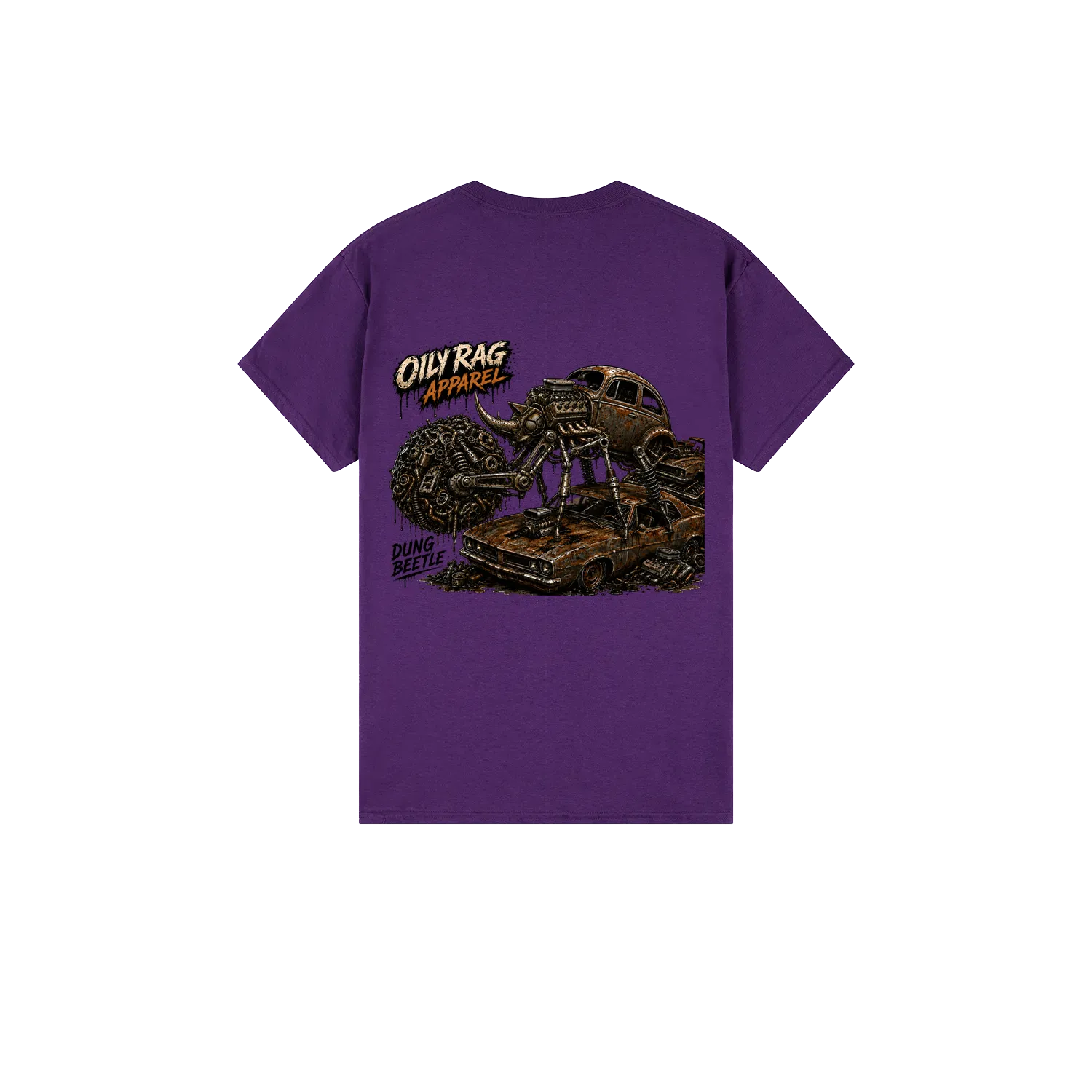 Purple back flat lay