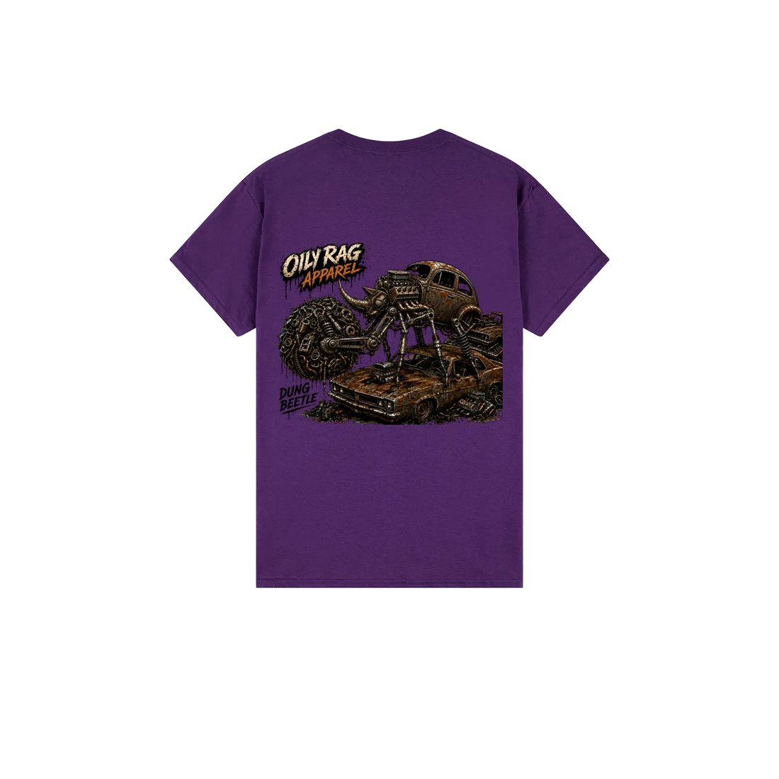 Purple back flat lay