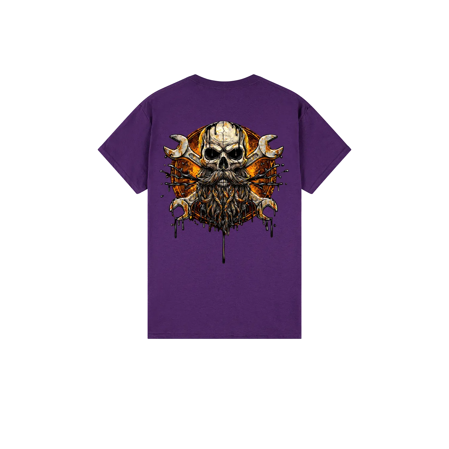 Purple back flat lay