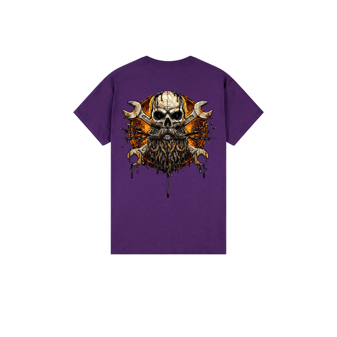 Purple back flat lay