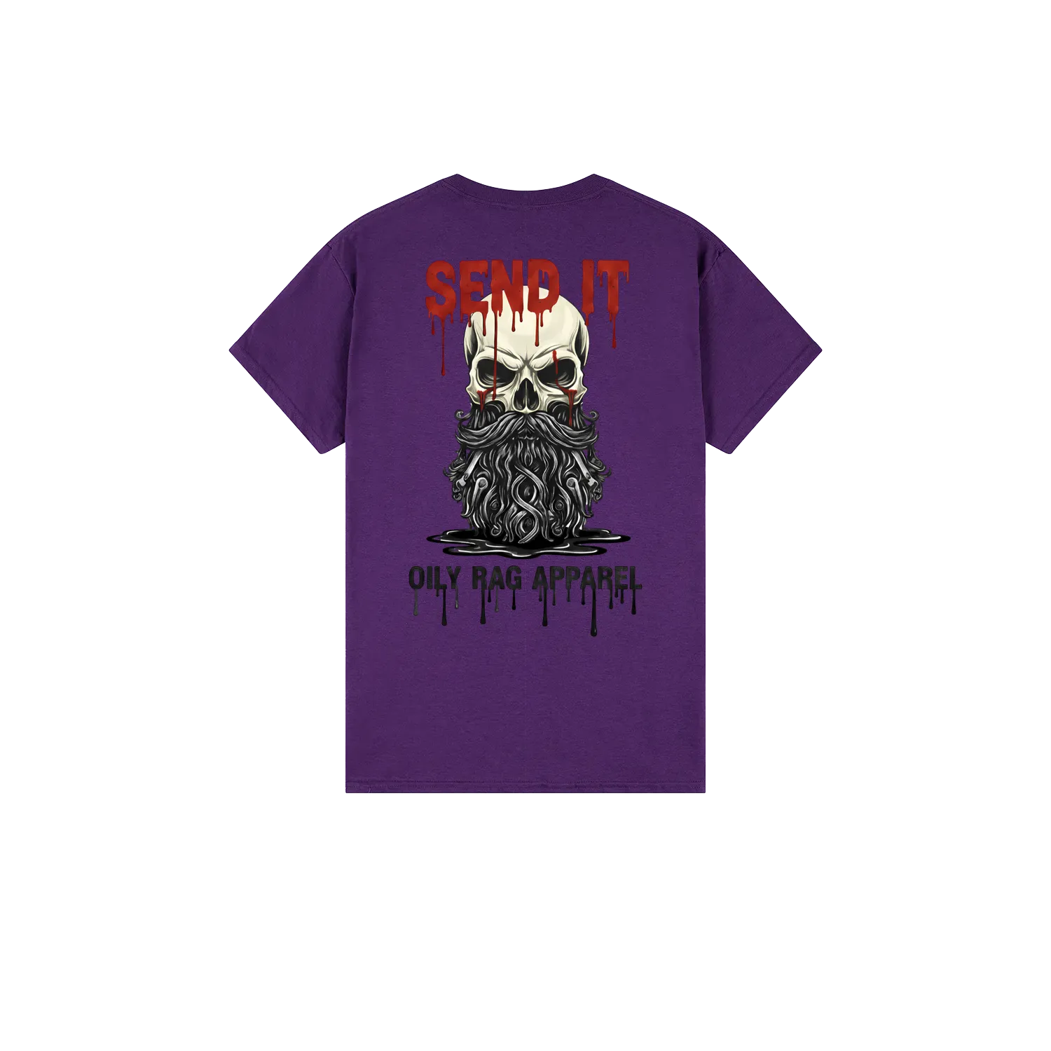 Purple back flat lay
