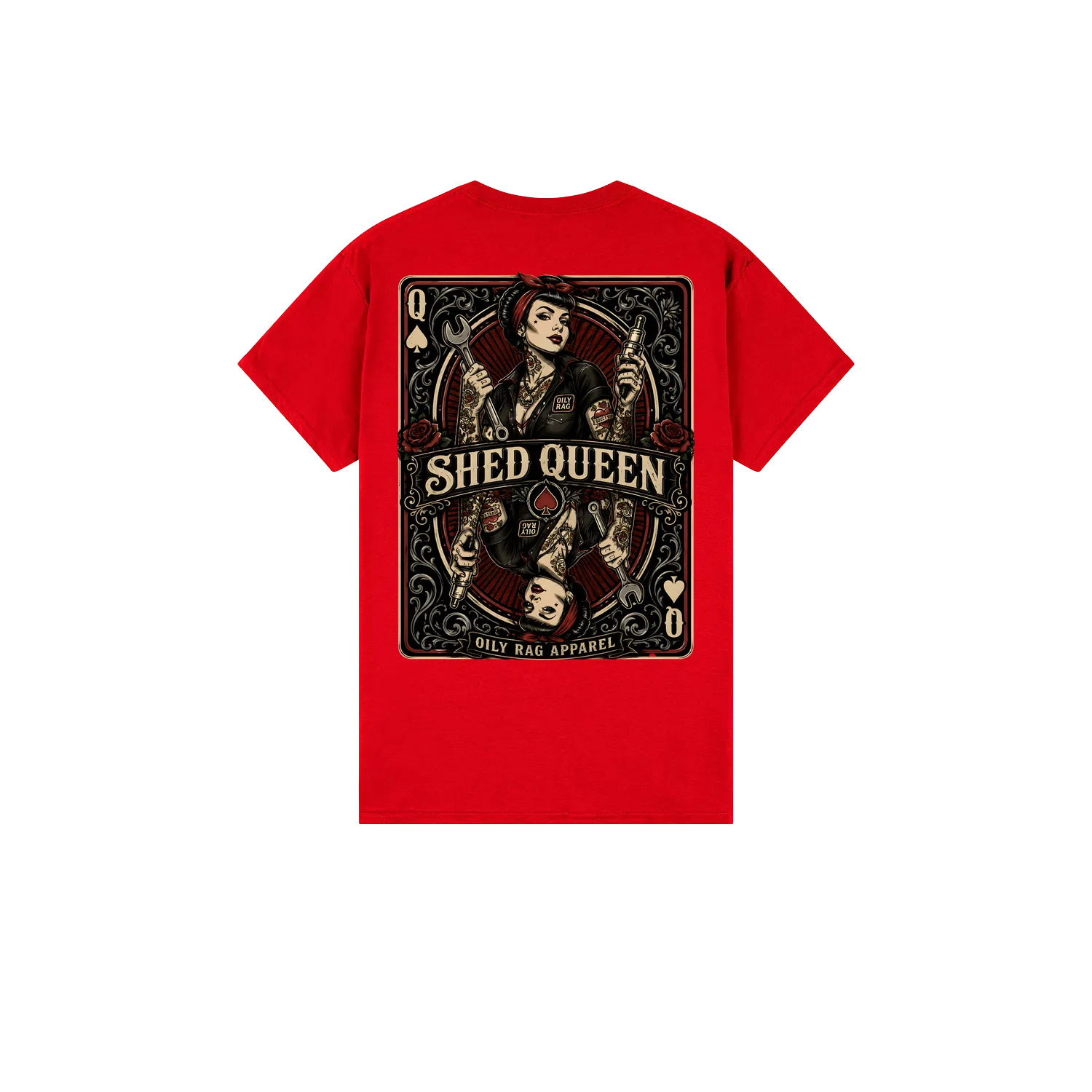 Red back flat lay
