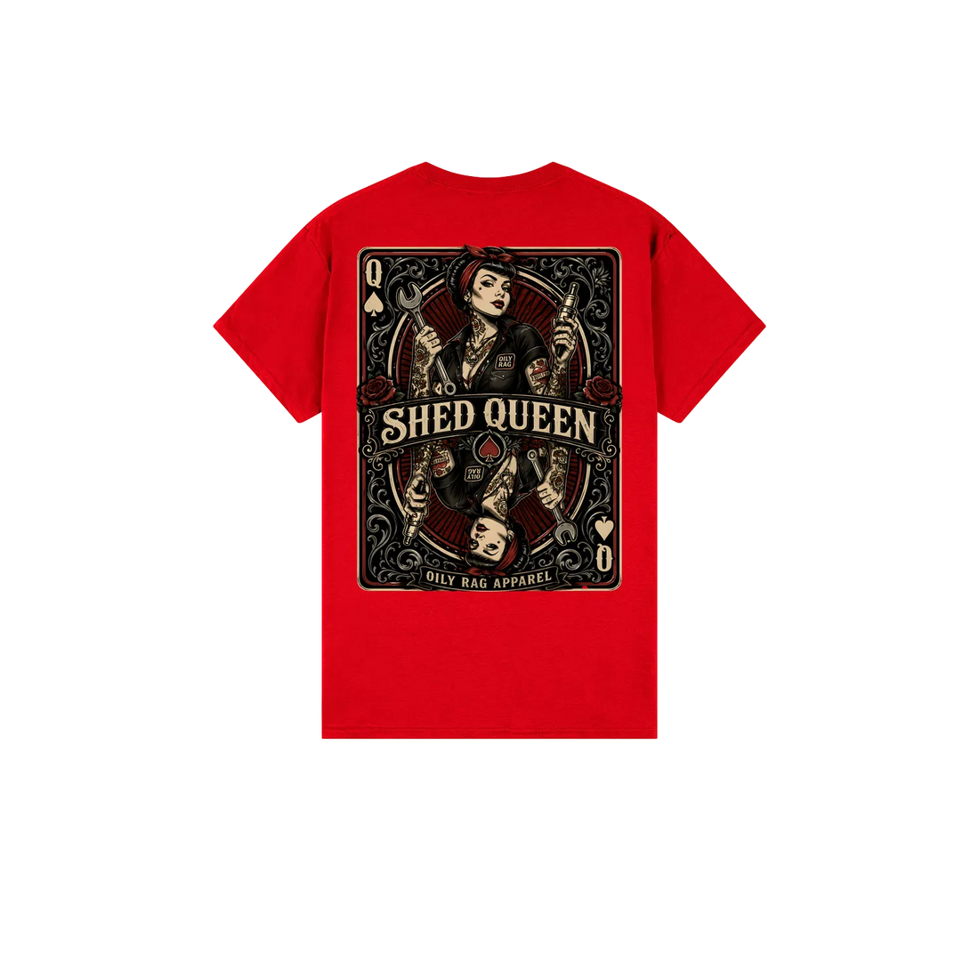 Red back flat lay