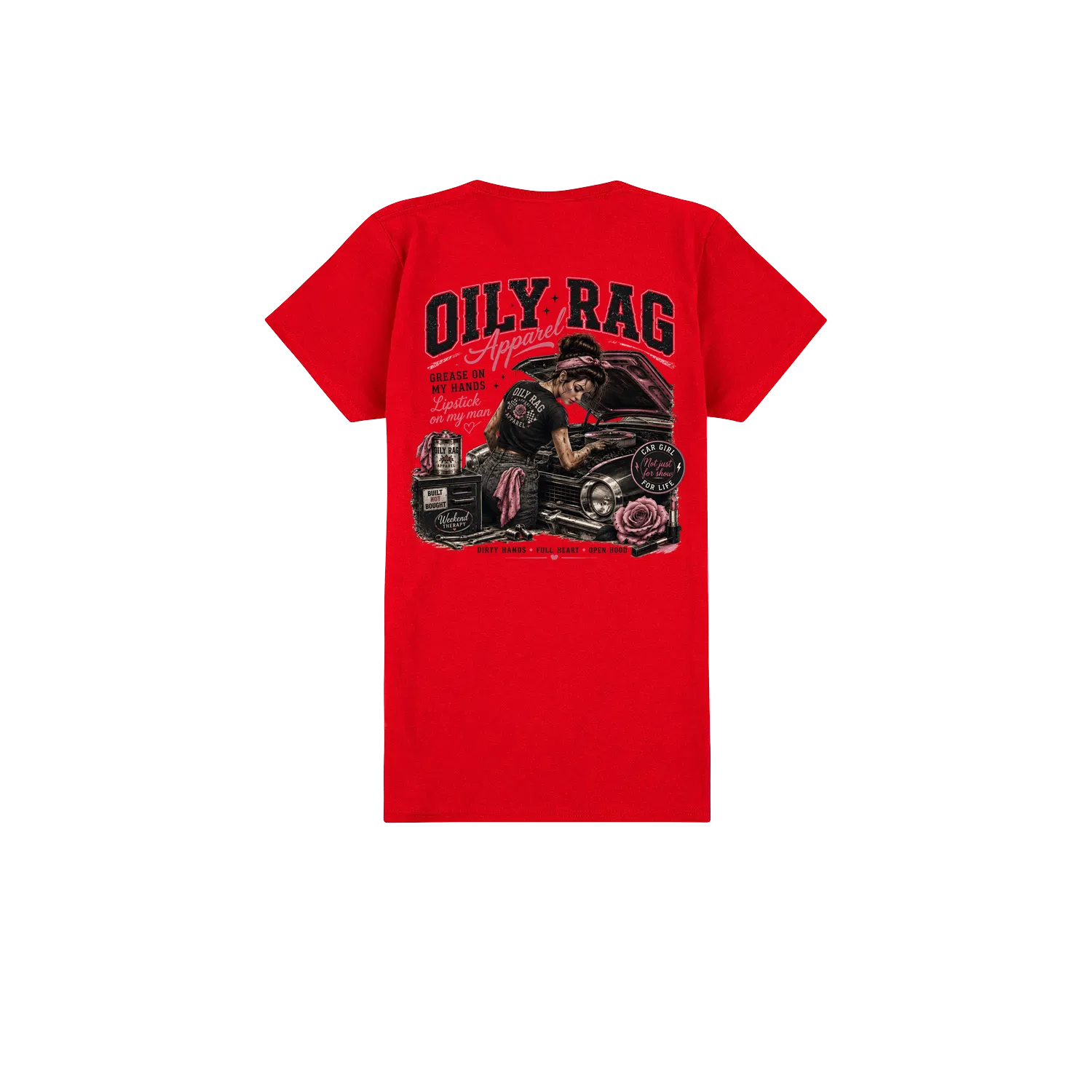 Red back flat lay