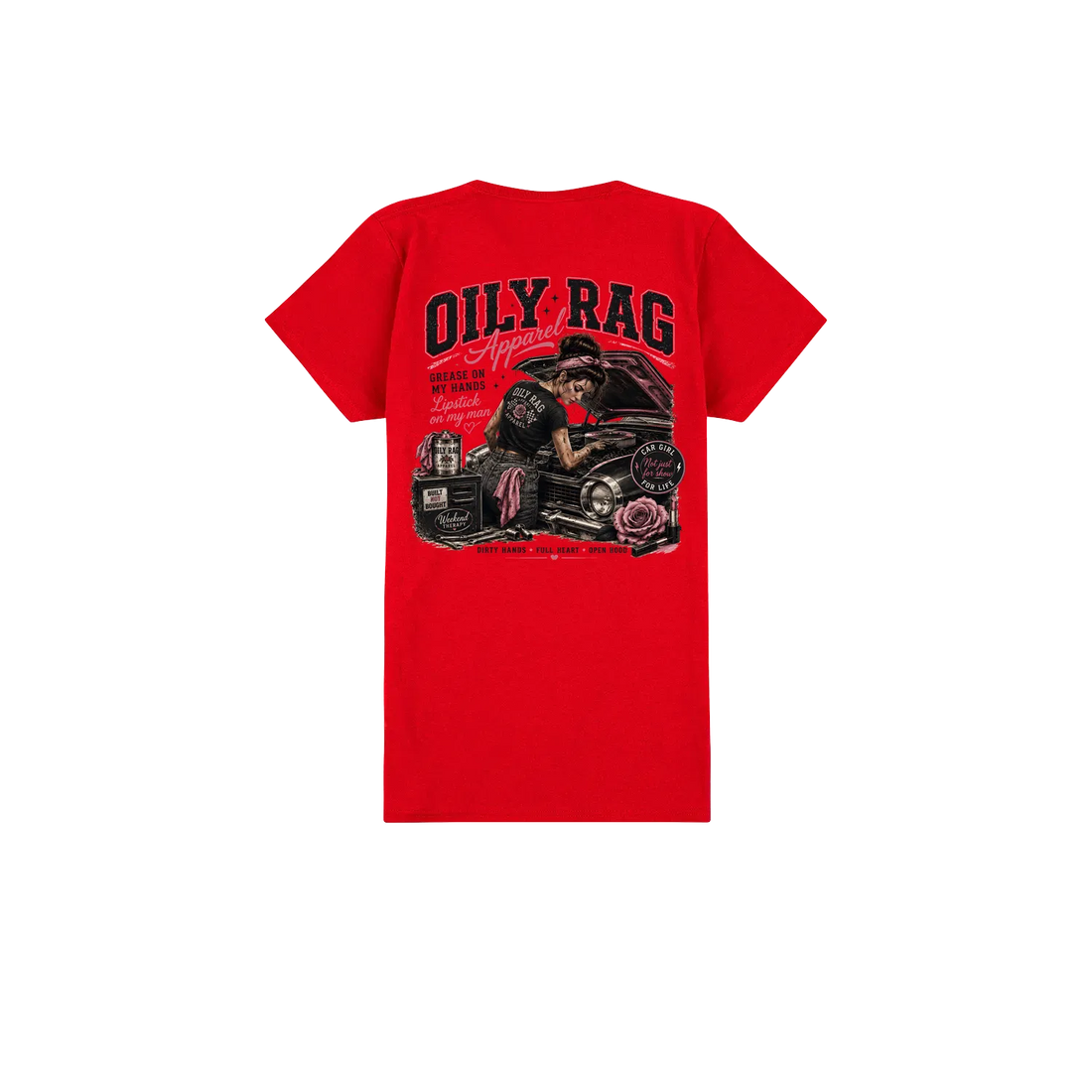 Red back flat lay