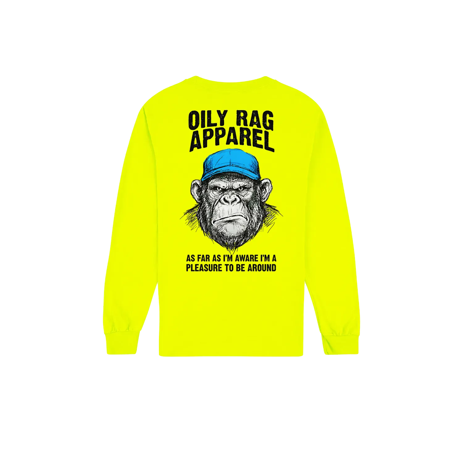 Safety Green back flat lay