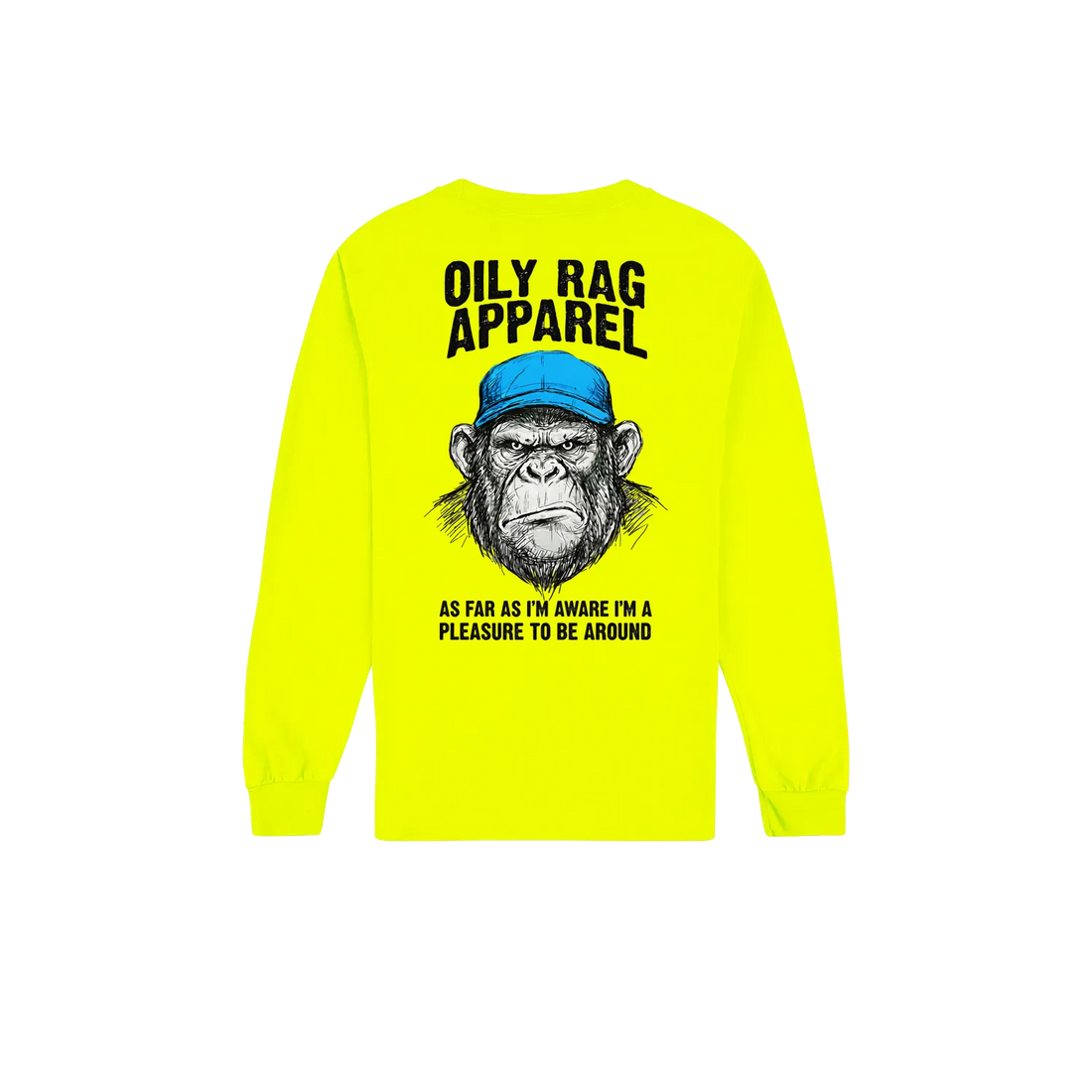 Safety Green back flat lay