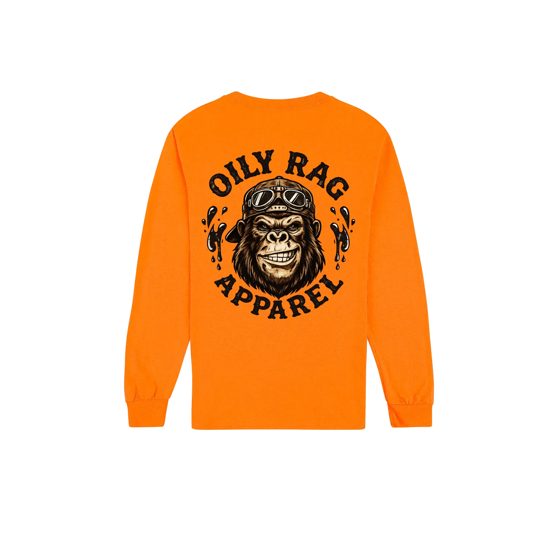 Safety Orange back flat lay