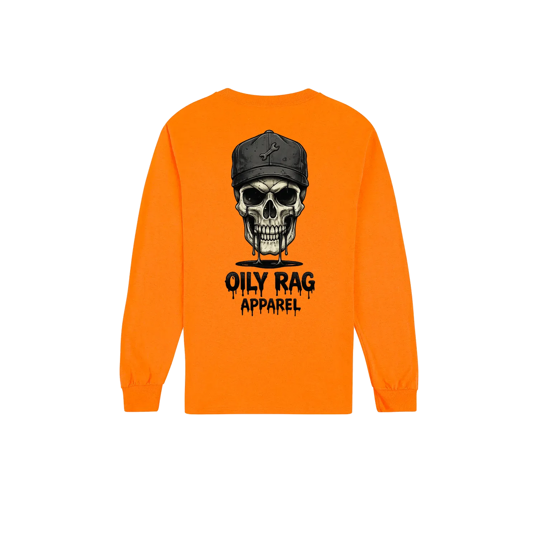 Safety Orange back flat lay