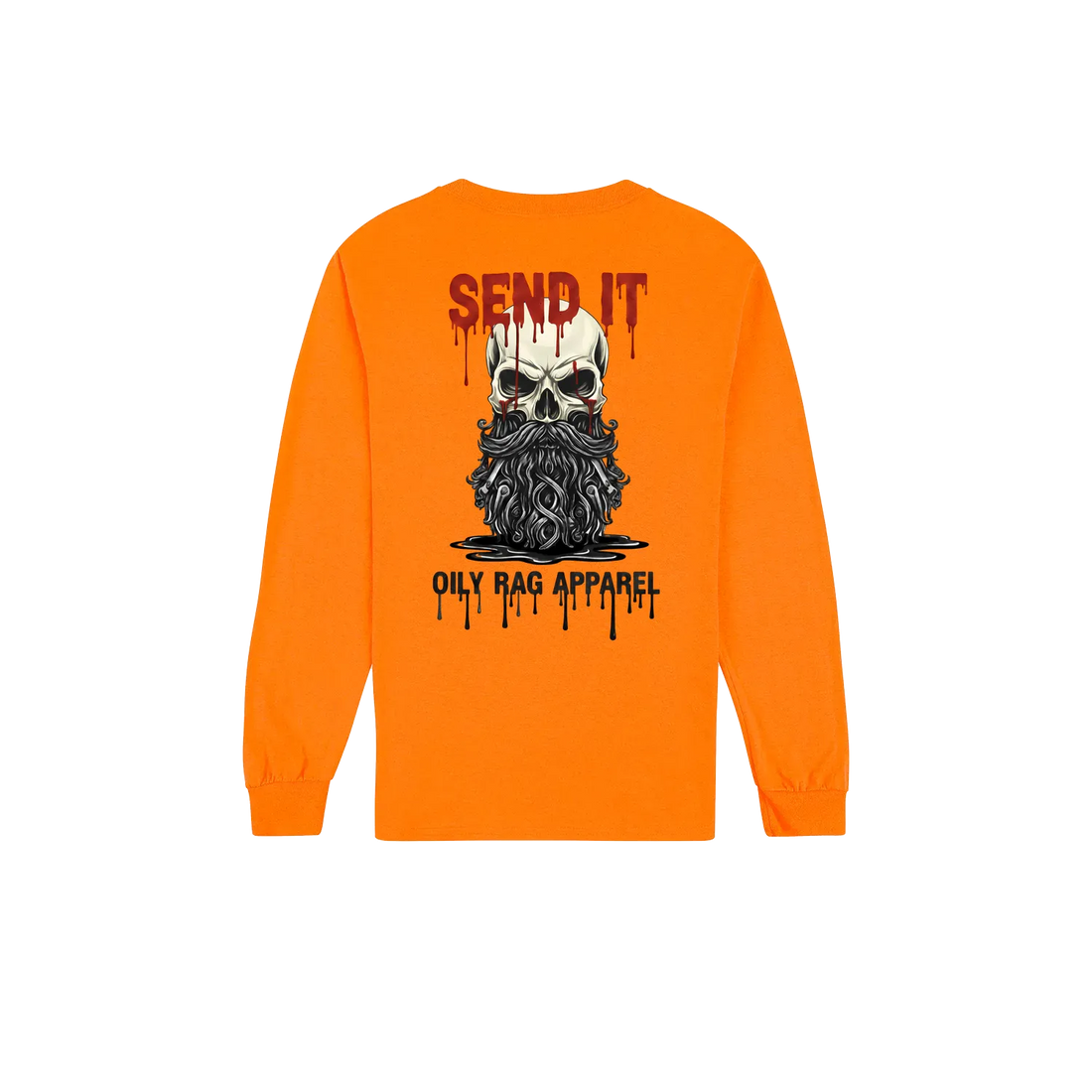Safety Orange back flat lay