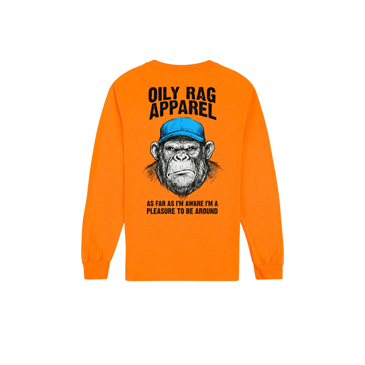 Safety Orange back flat lay