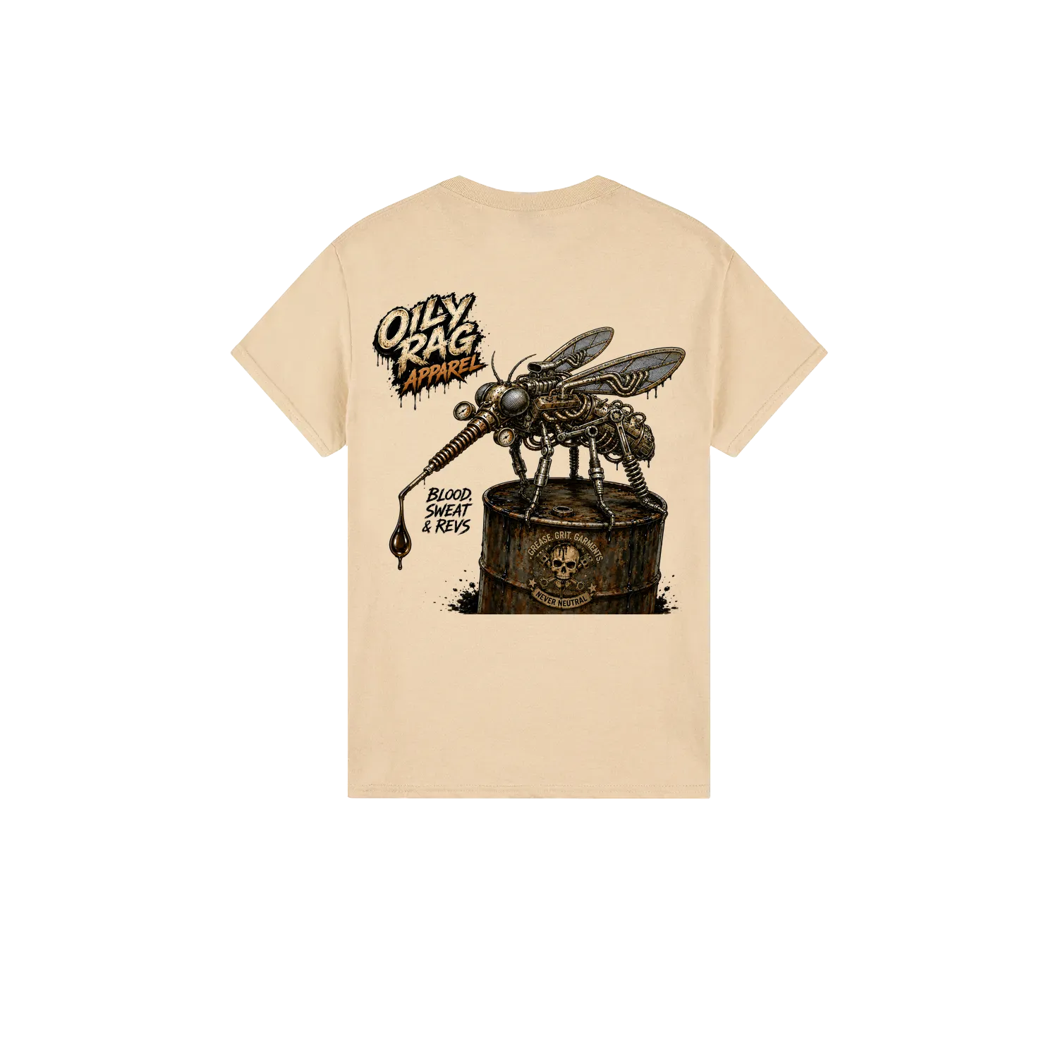 Sand back flat lay