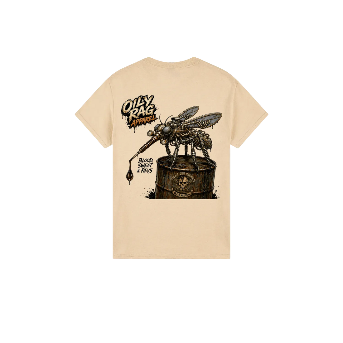 Sand back flat lay