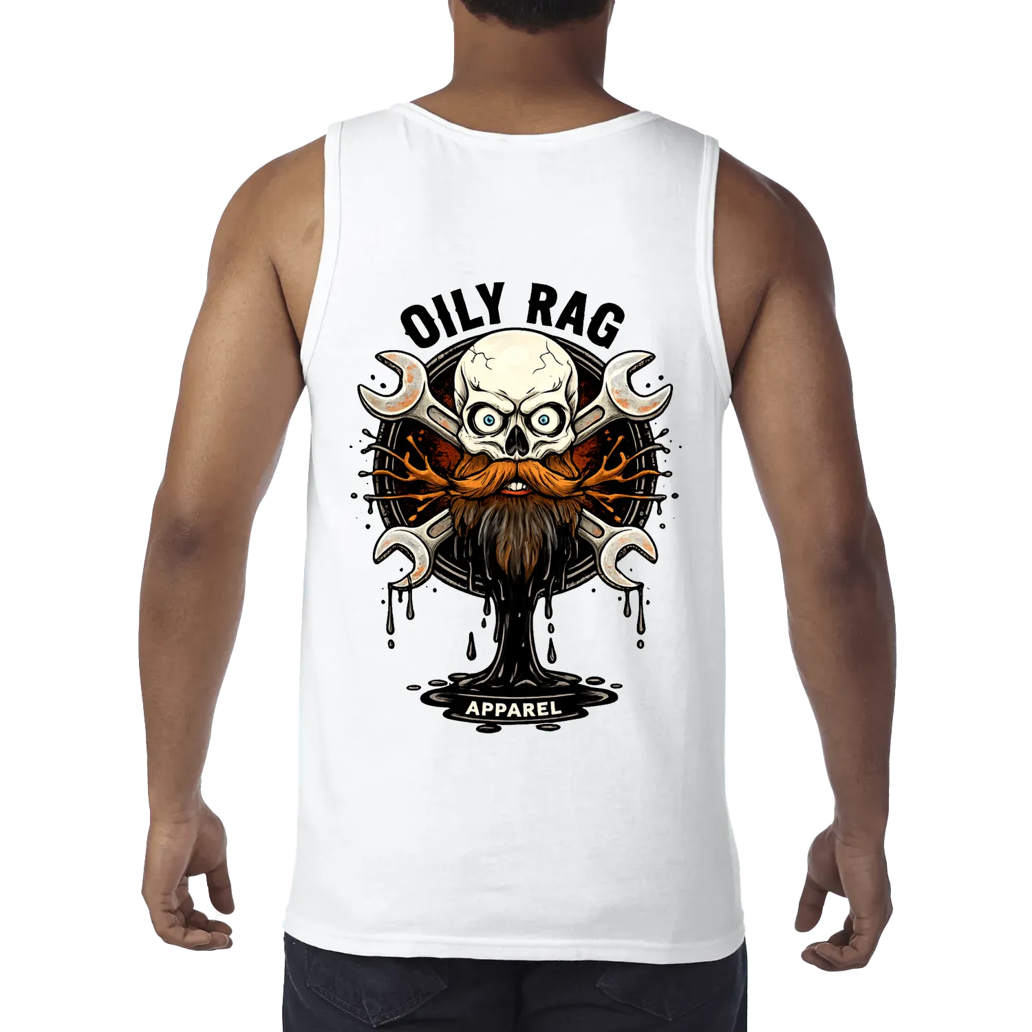 White back flat lay