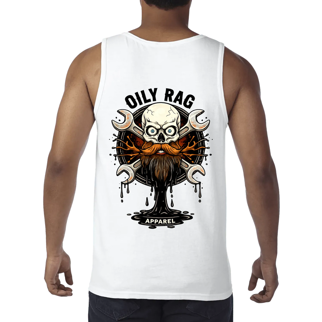 White back flat lay