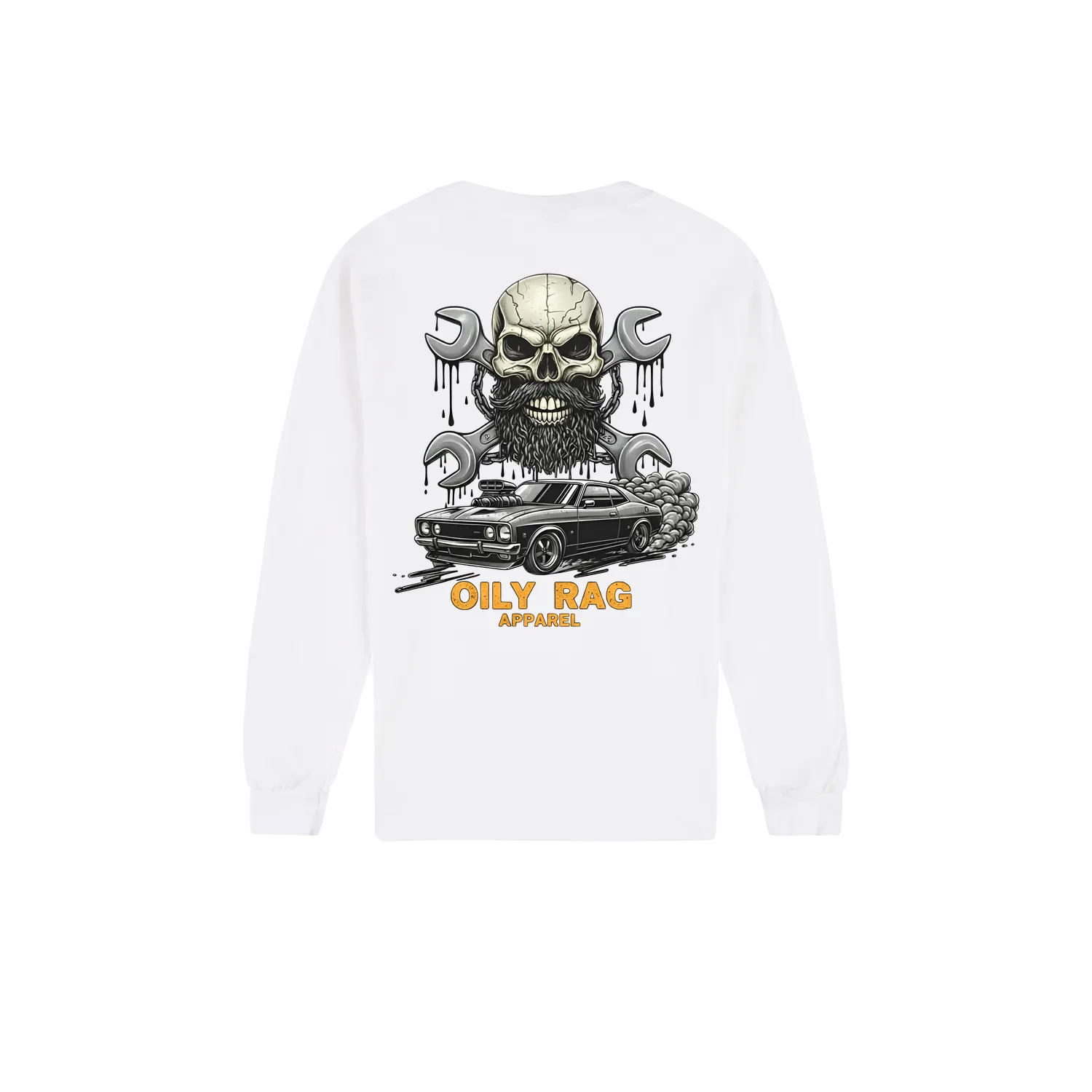 White back flat lay